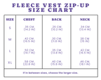 Zip-Up Fleece Dog Vest