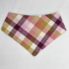 Honeysuckle Plaid | Snap-On Bandana