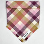Honeysuckle Plaid | Frayed Snap-On Bandana