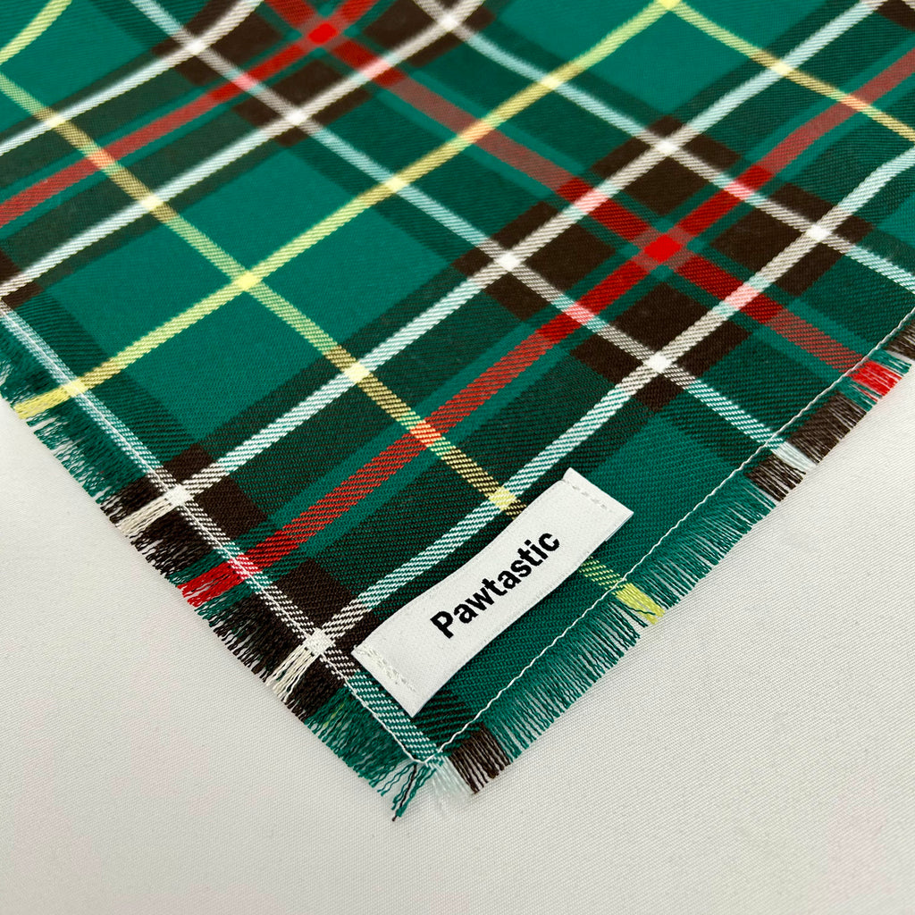 Newfoundland Tartan | Frayed Snap-On Bandana