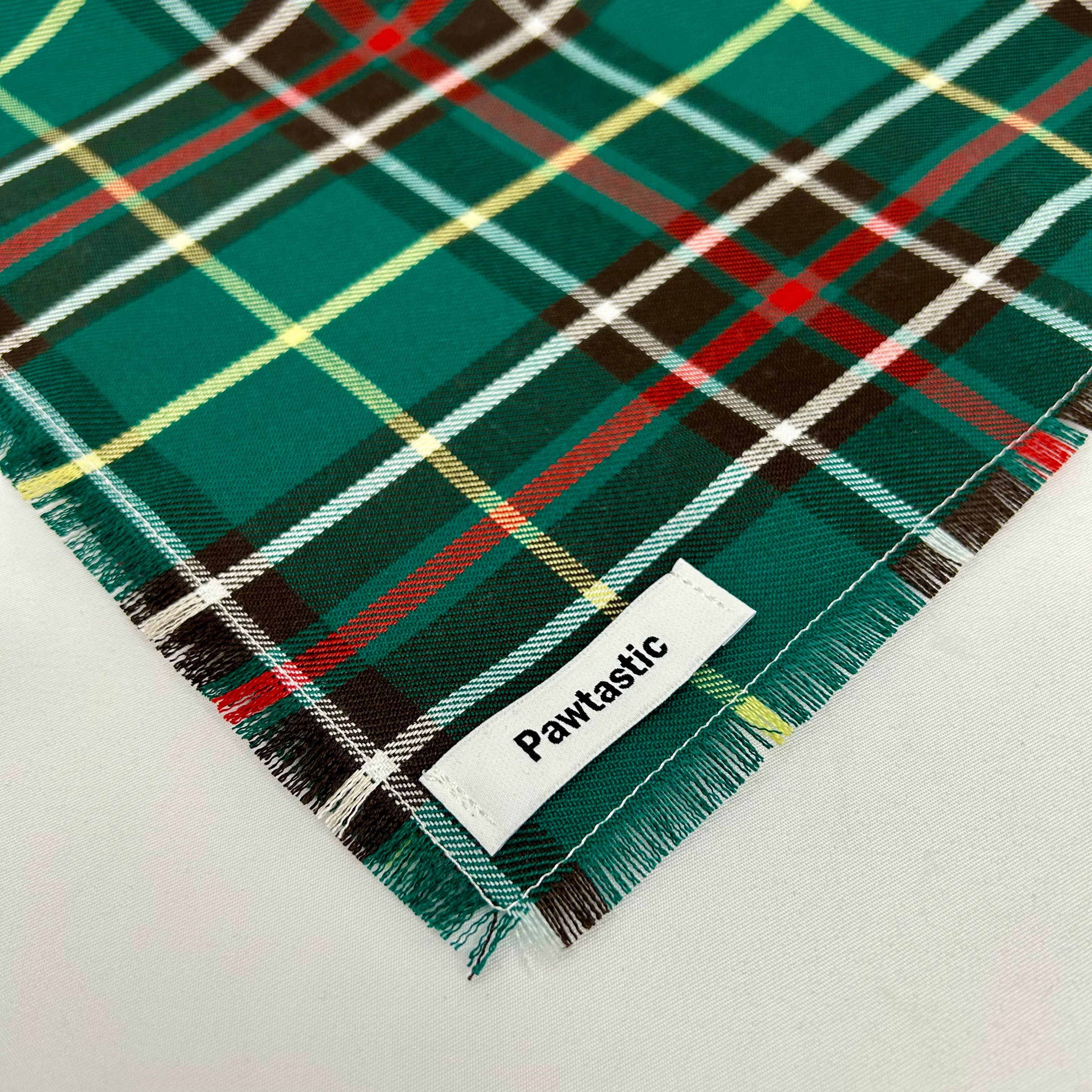 Newfoundland Tartan | Frayed Snap-On Bandana