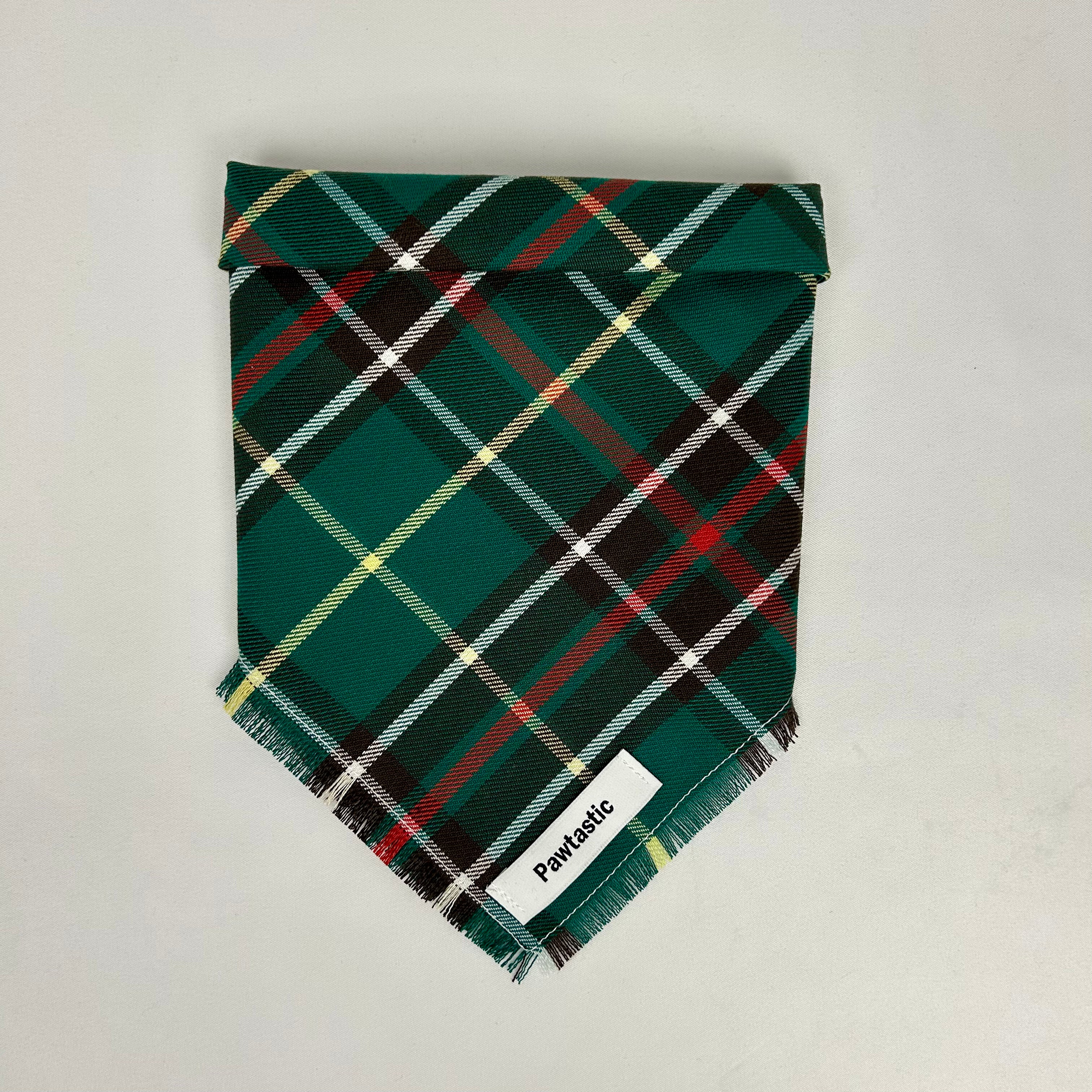 Newfoundland Tartan | Frayed Snap-On Bandana