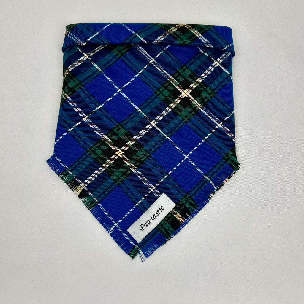 Nova Scotia Tartan | Frayed Snap-On Bandana