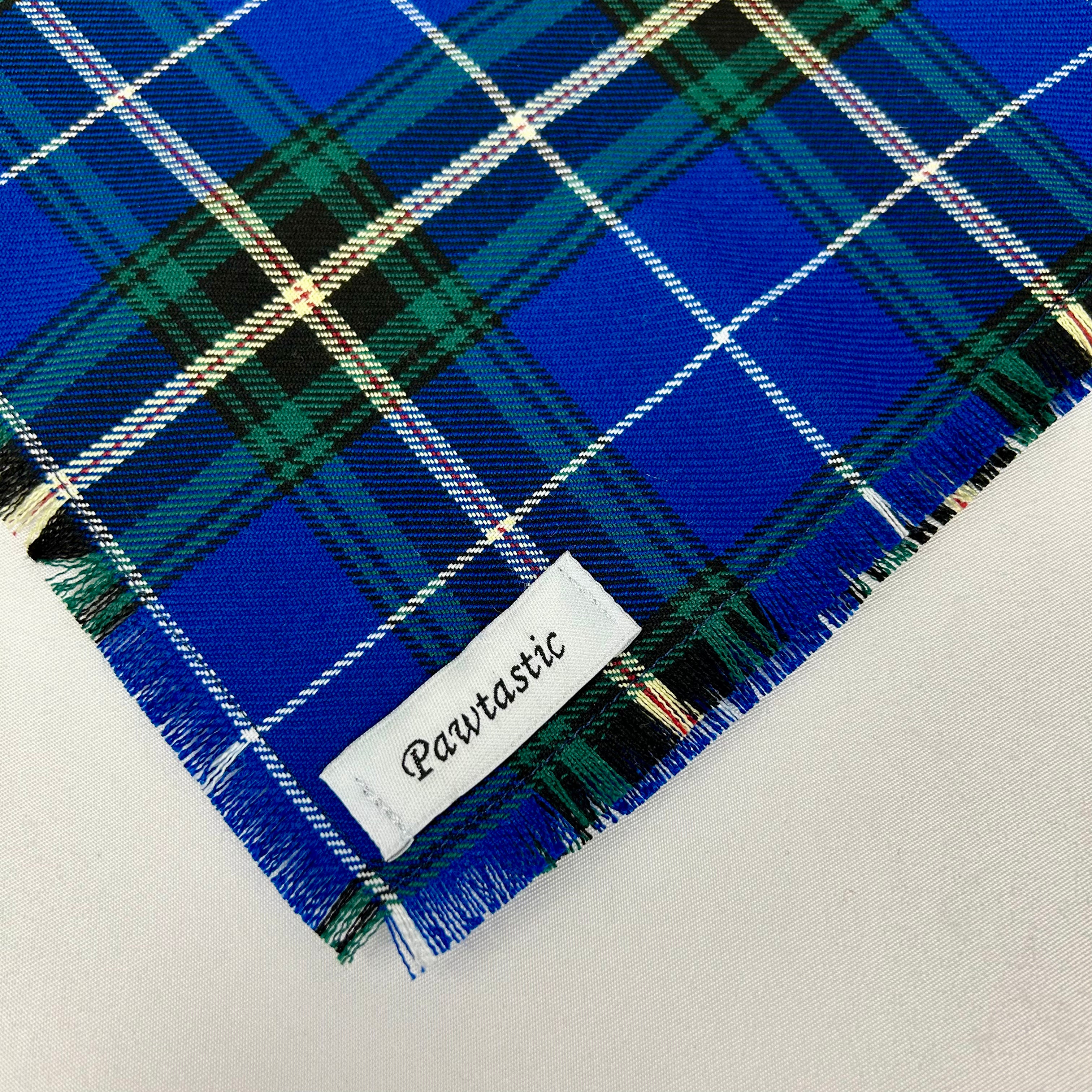 Nova Scotia Tartan | Frayed Snap-On Bandana