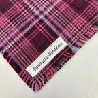 Aubergine Heritage | Frayed Snap-On Bandana