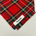 Red Dress Plaid | Frayed Snap-On Bandana