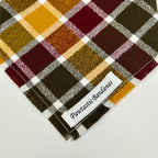 Cider Plaid | Frayed Snap-On Bandana