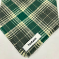 Evergreen Tartan | Frayed Snap-On Bandana