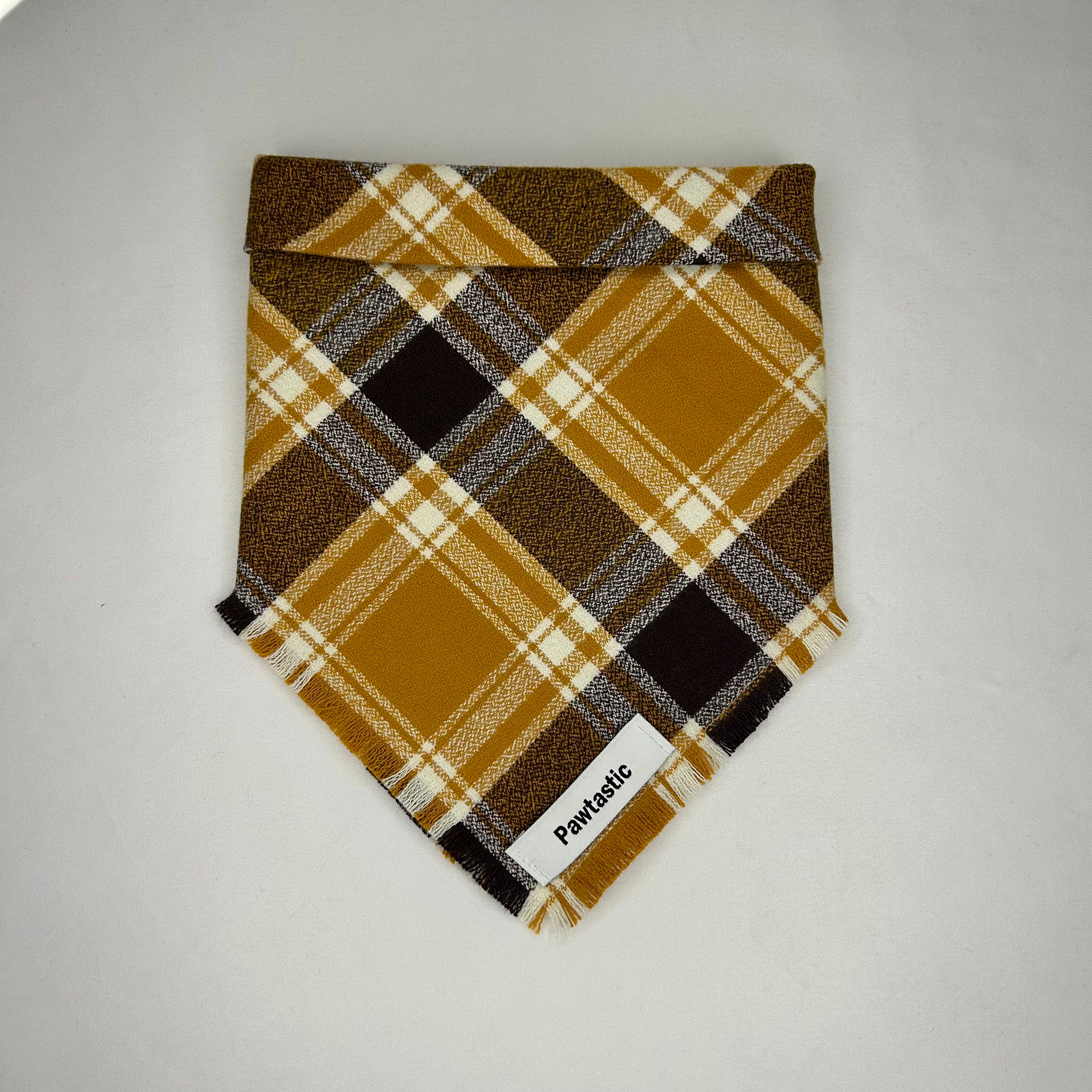 Priarie Gold | Frayed Snap-On Bandana