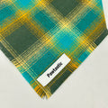 Lagoon Plaid | Frayed Snap-On Bandana