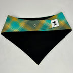 Lagoon Plaid | Snap-On Bandana