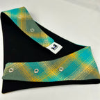 Lagoon Plaid | Snap-On Bandana