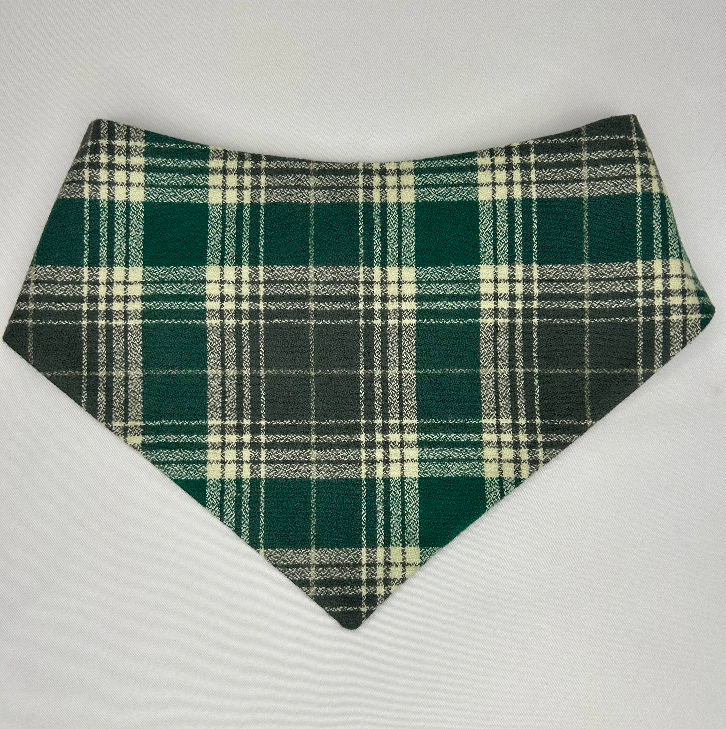 Evergreen Plaid | Snap-On Bandana