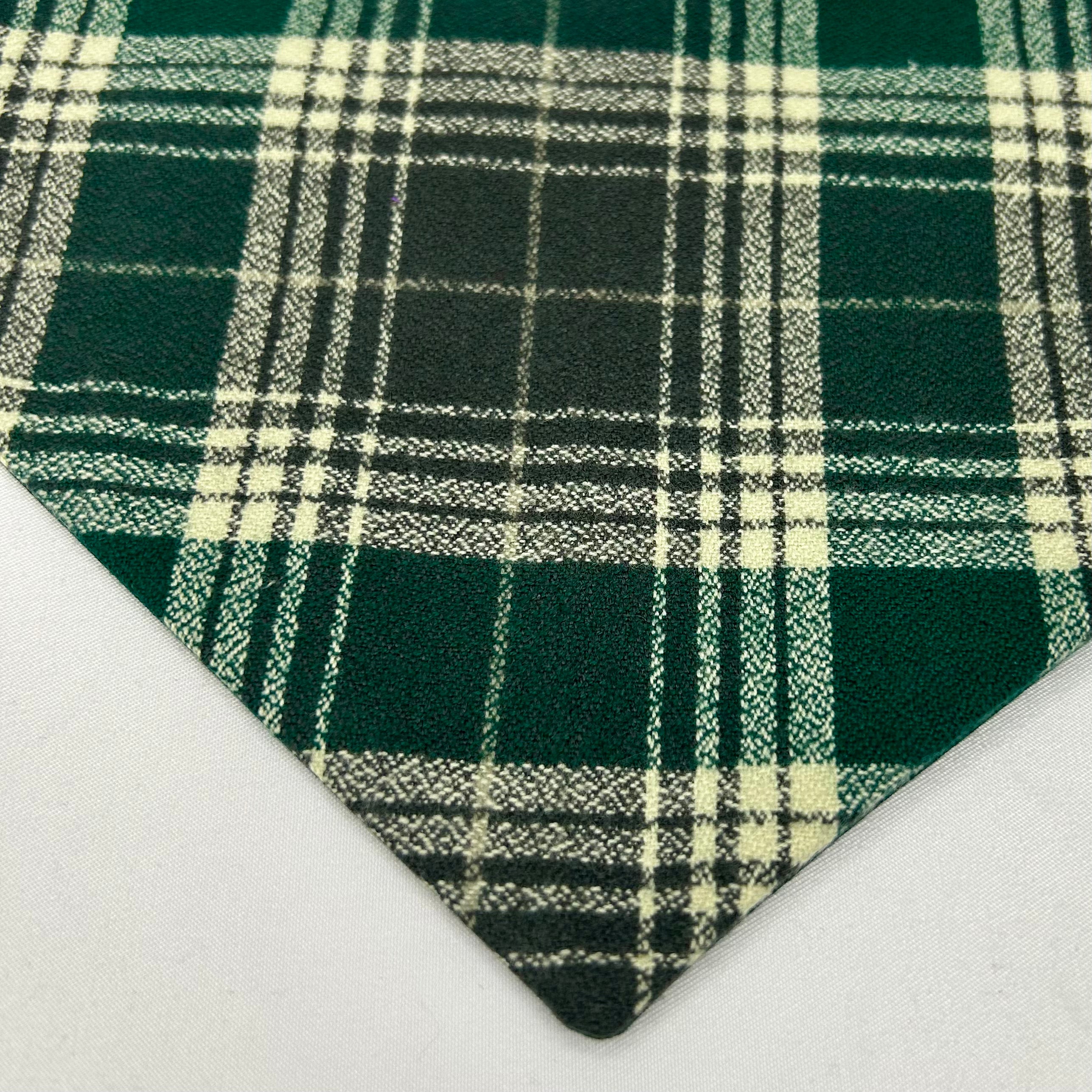 Evergreen Plaid | Snap-On Bandana