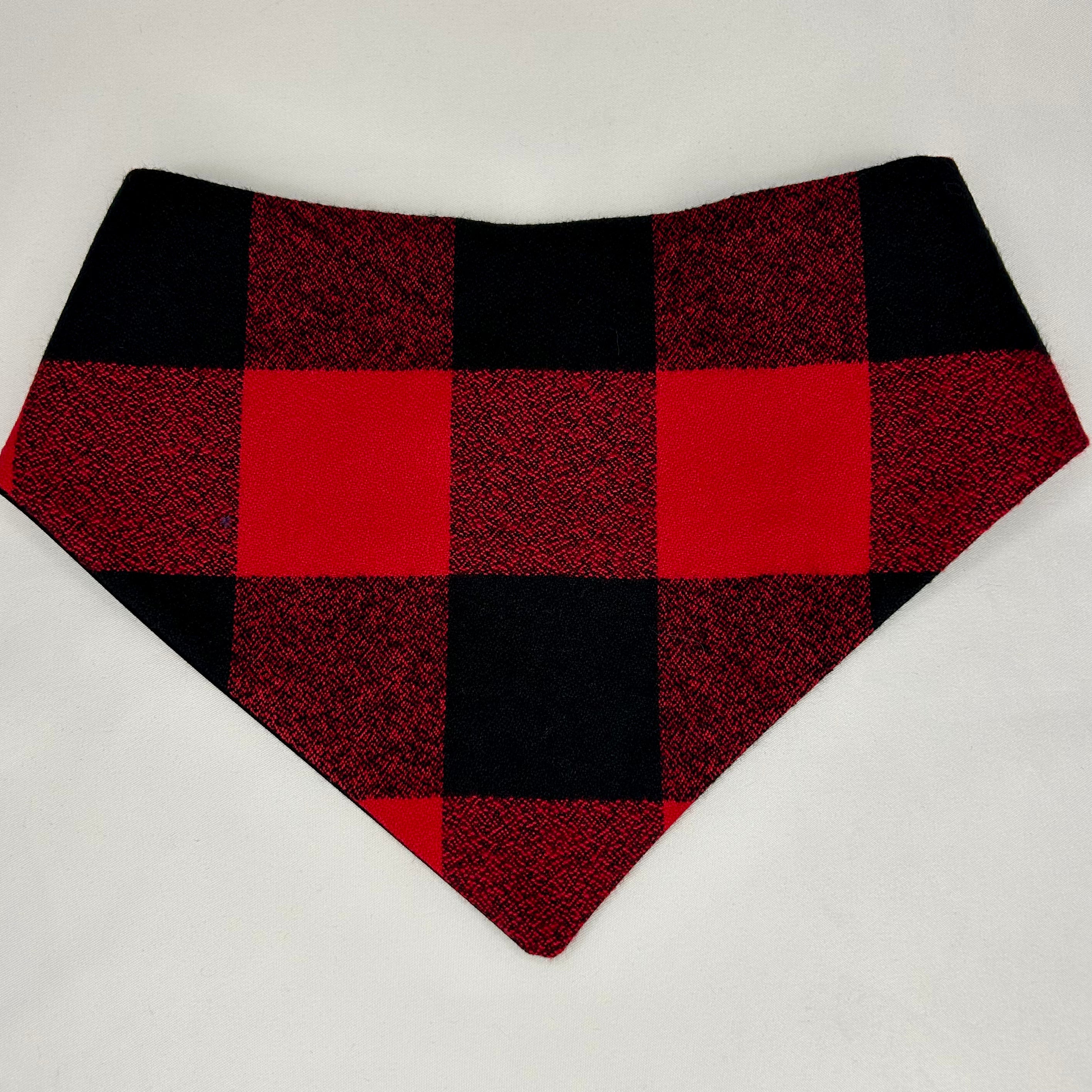 Red Buffalo Plaid | Snap-On Bandana