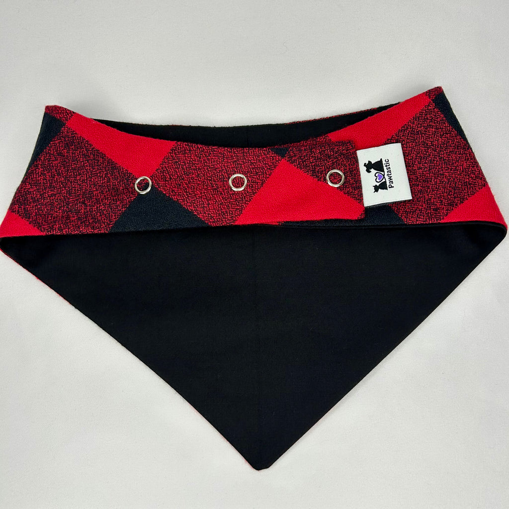 Red Buffalo Plaid | Snap-On Bandana