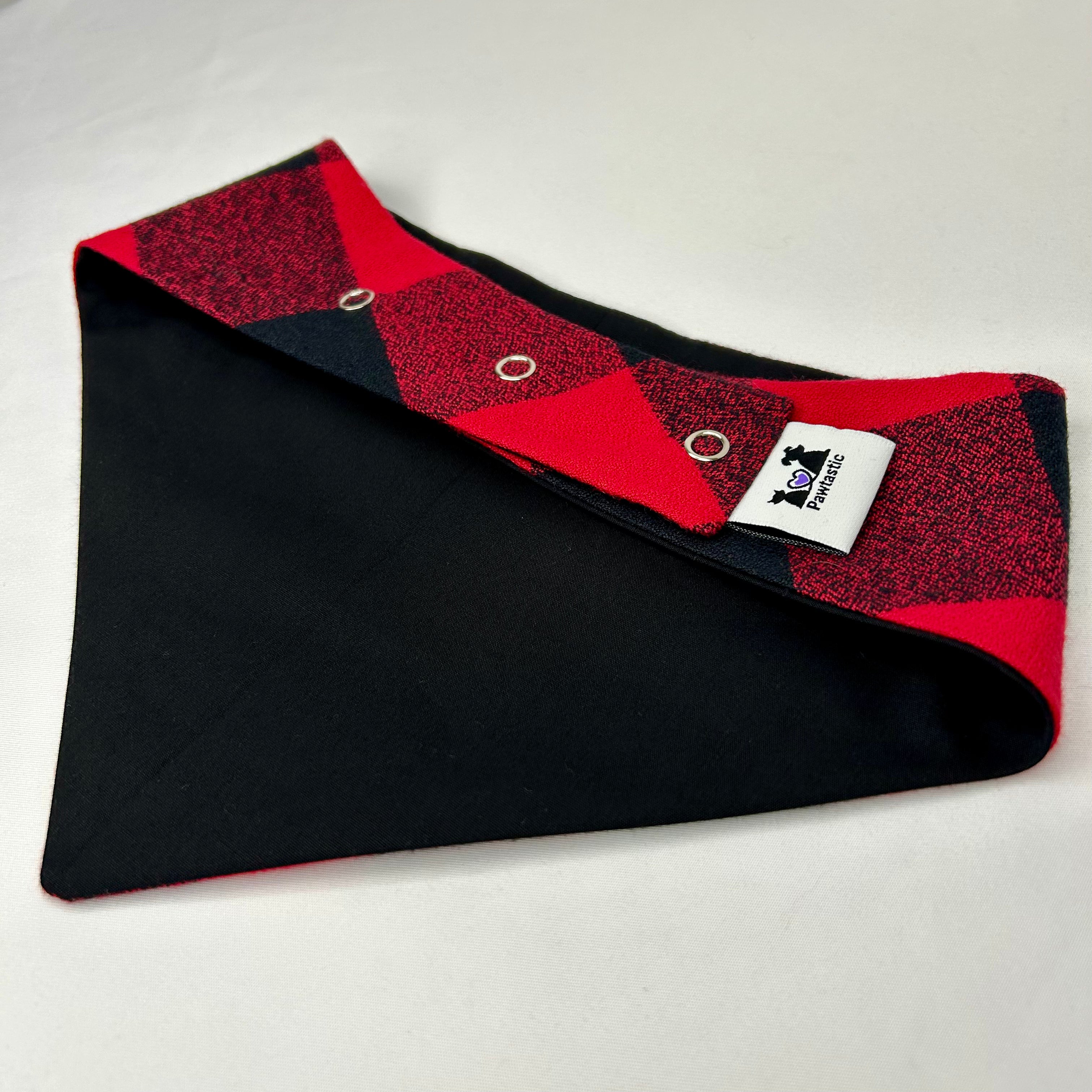 Red Buffalo Plaid | Snap-On Bandana