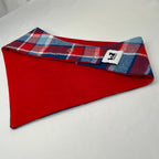 Blue Bird Plaid | Snap-On Bandana