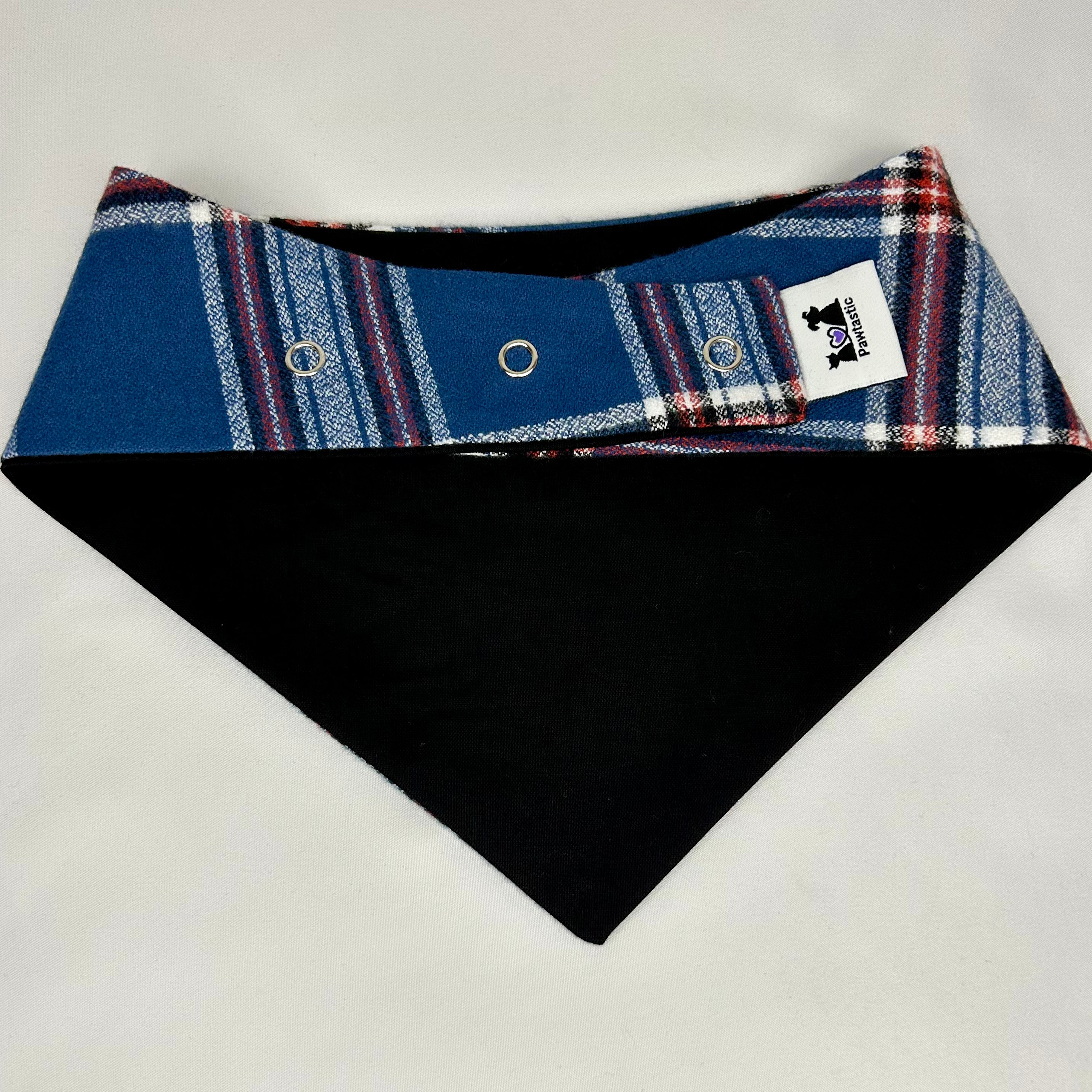 Harbour Plaid | Snap-On Bandana