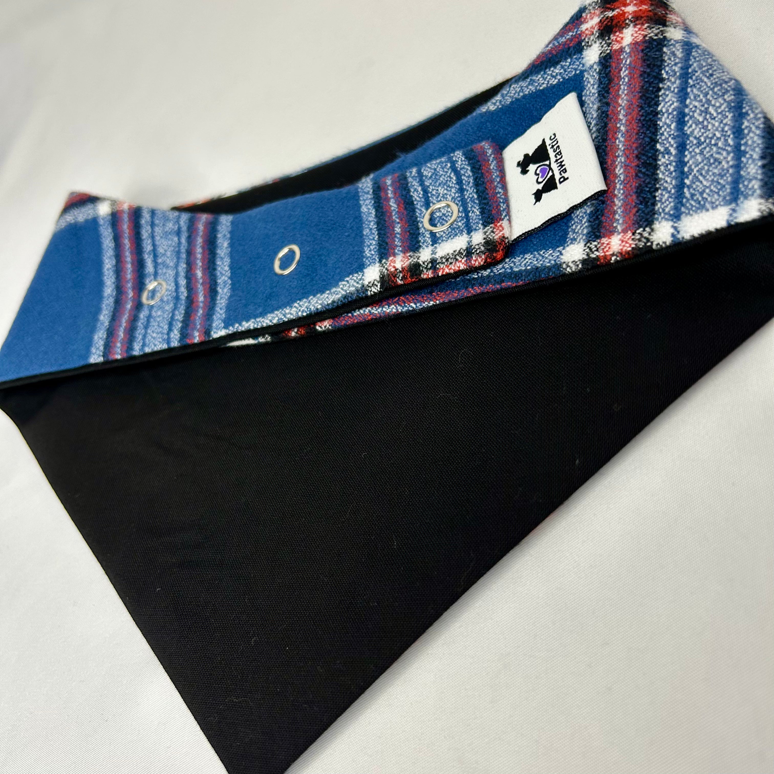 Harbour Plaid | Snap-On Bandana