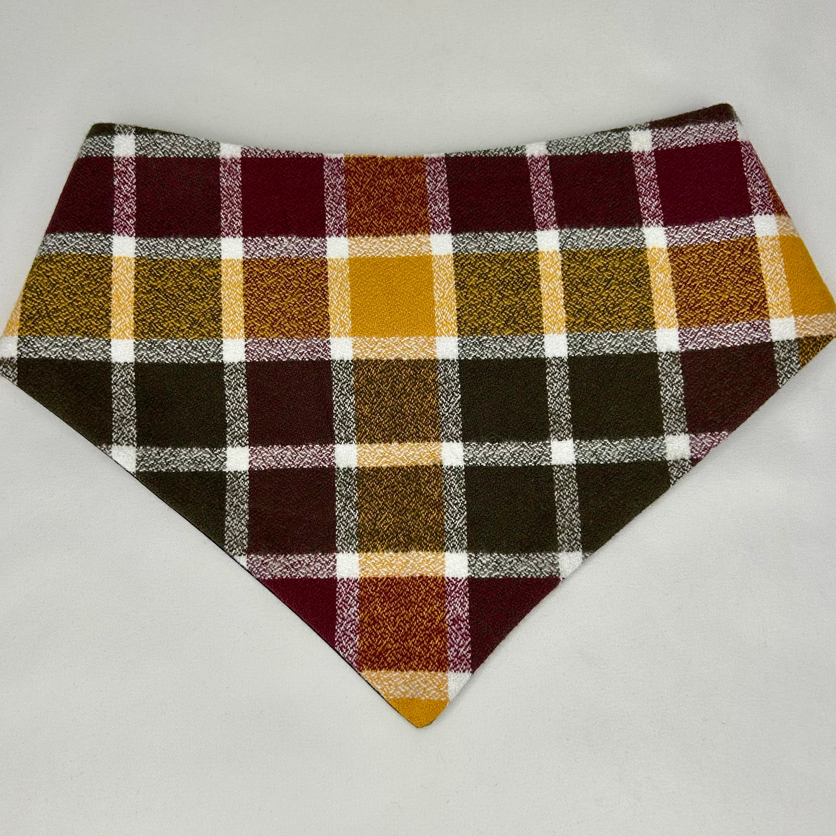Cider Plaid | Snap-On Bandana