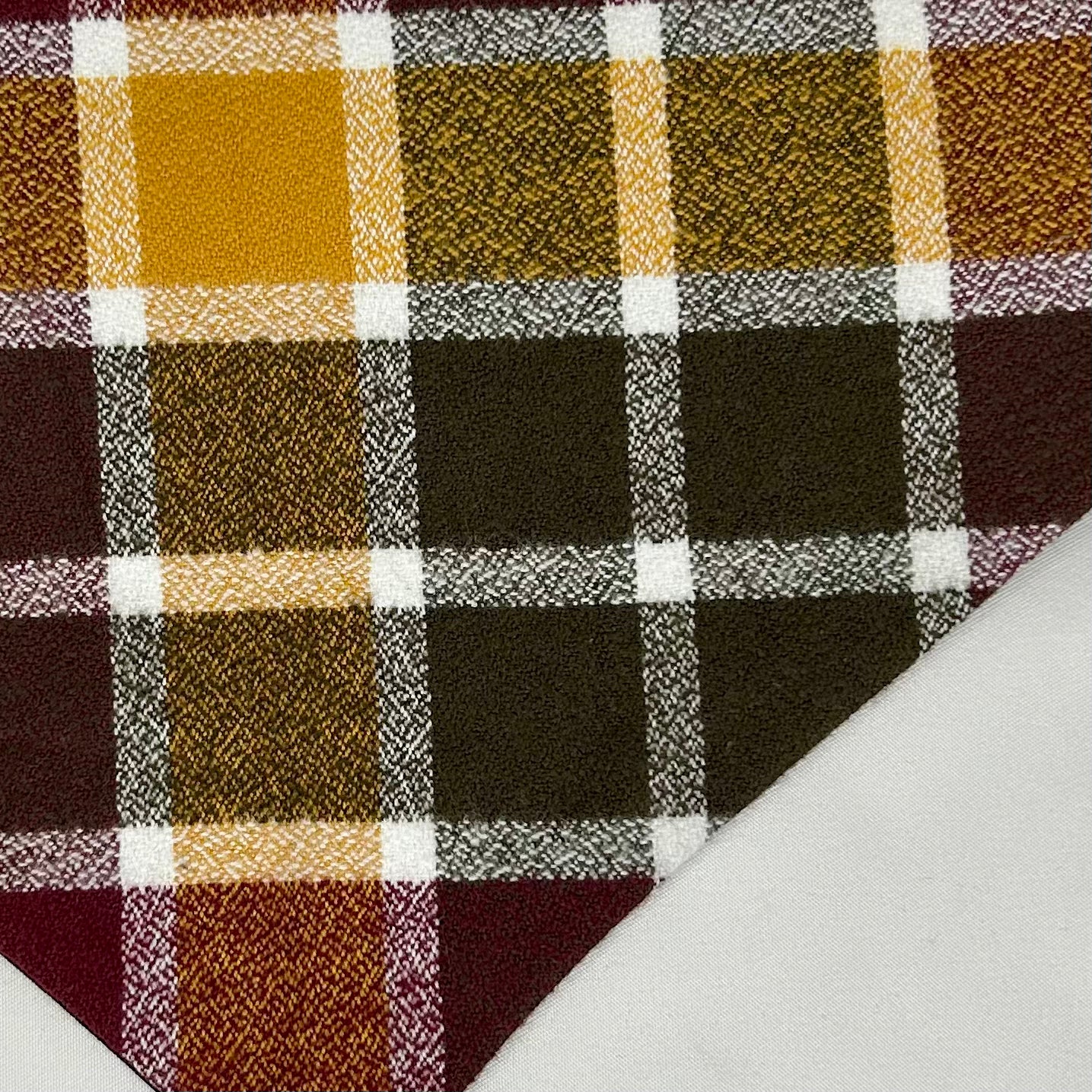 Cider Plaid | Snap-On Bandana