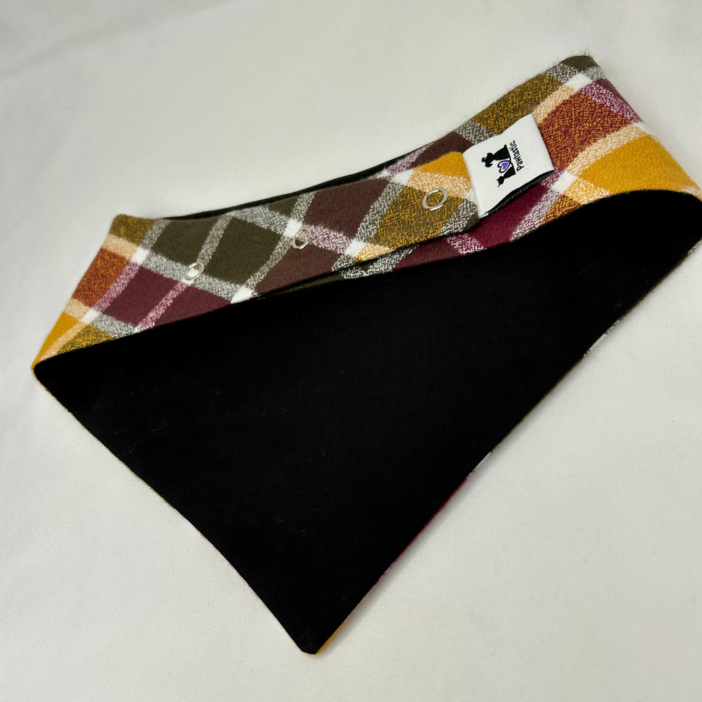 Cider Plaid | Snap-On Bandana