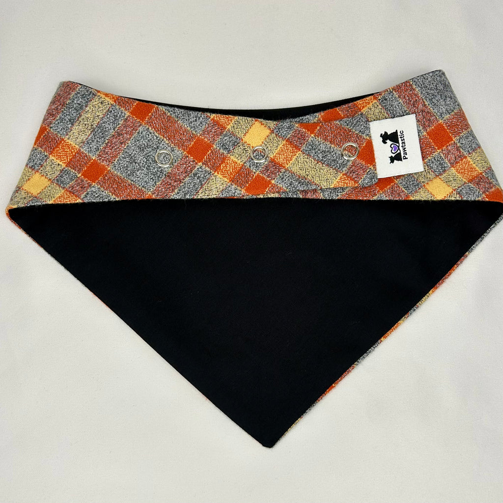 Rustfield Plaid | Snap-On Bandana