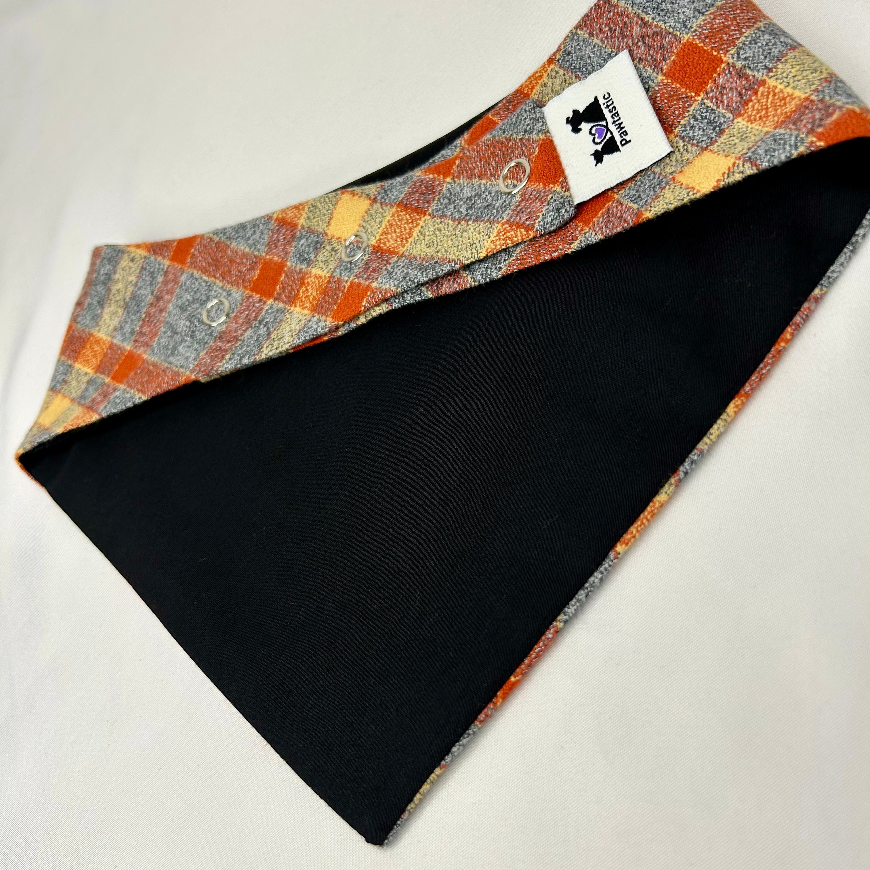 Rustfield Plaid | Snap-On Bandana