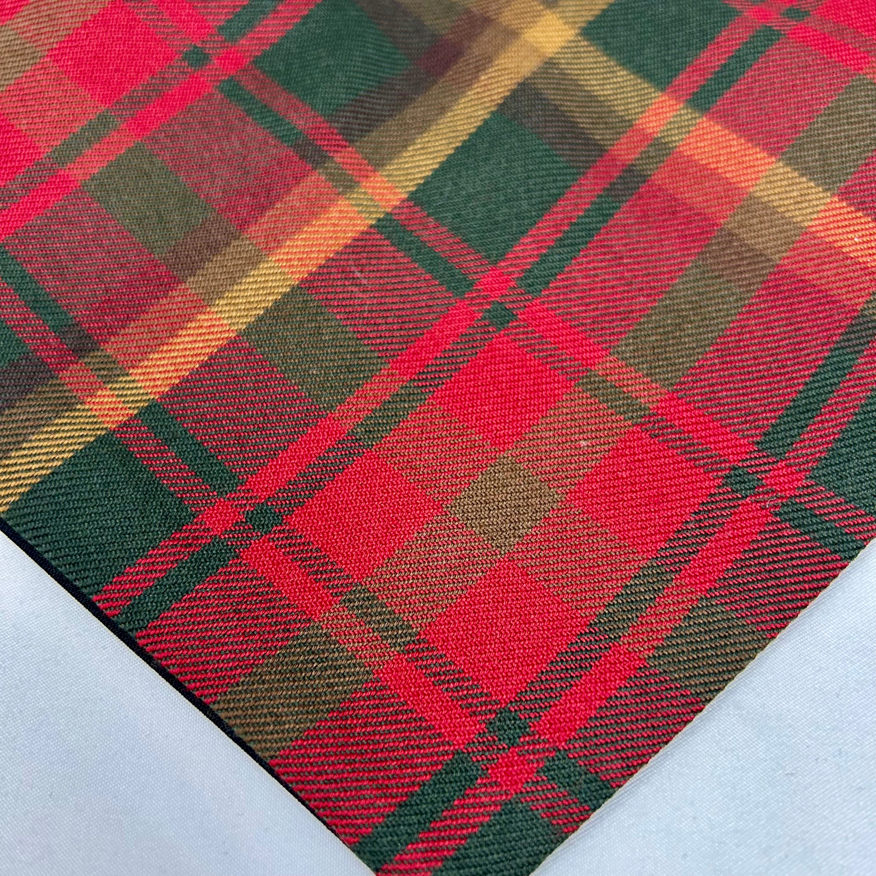 Canadian Maple Leaf Tartan | Snap-On Bandana