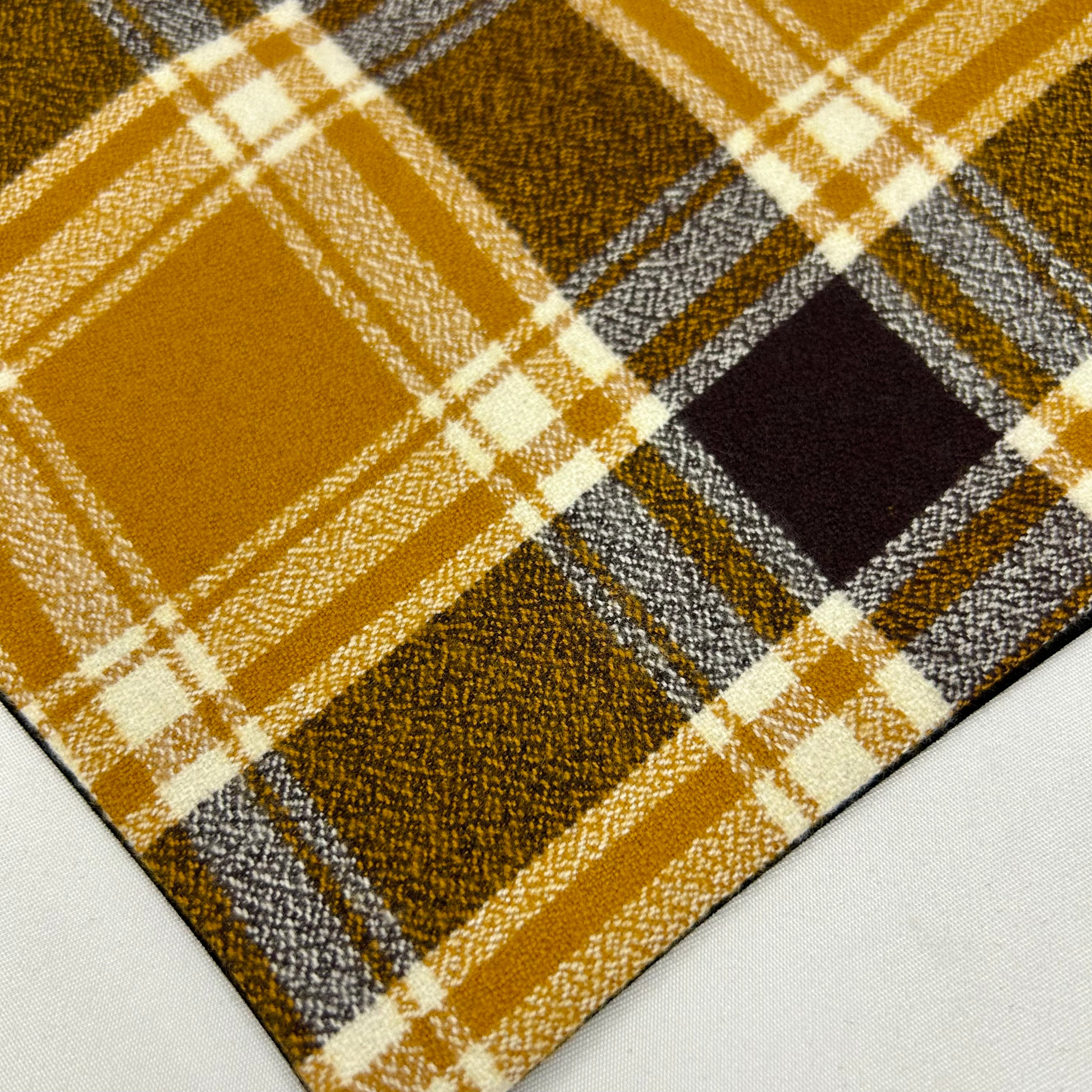 Prairie Gold Plaid | Snap-On Bandana