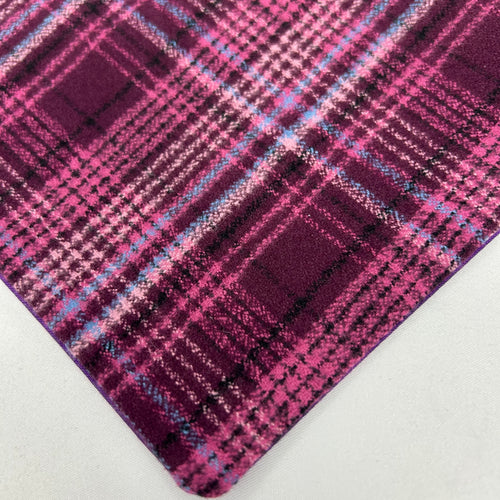 Aubergine Heritage Plaid | Snap-On Bandana