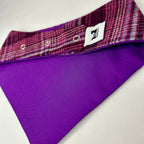Aubergine Heritage Plaid | Snap-On Bandana