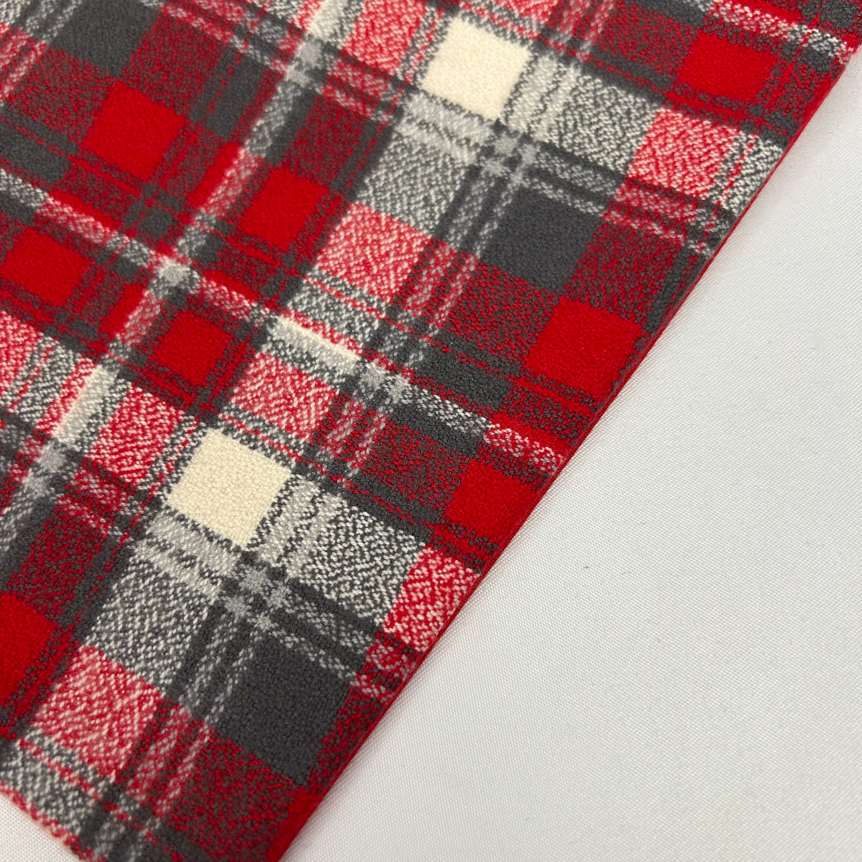 Red FX Plaid | Snap-On Bandana