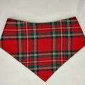 Red Dress Plaid | Snap-On Bandana