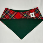 Red Dress Plaid | Snap-On Bandana