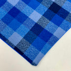 Royal Blue Plaid | Snap-On Bandana