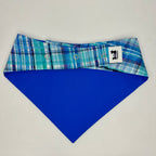 Beaches Plaid | Snap-On Bandana