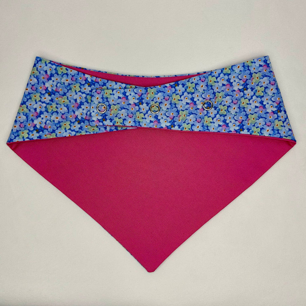 Blueberry Bliss | Cotton Snap-On Bandana
