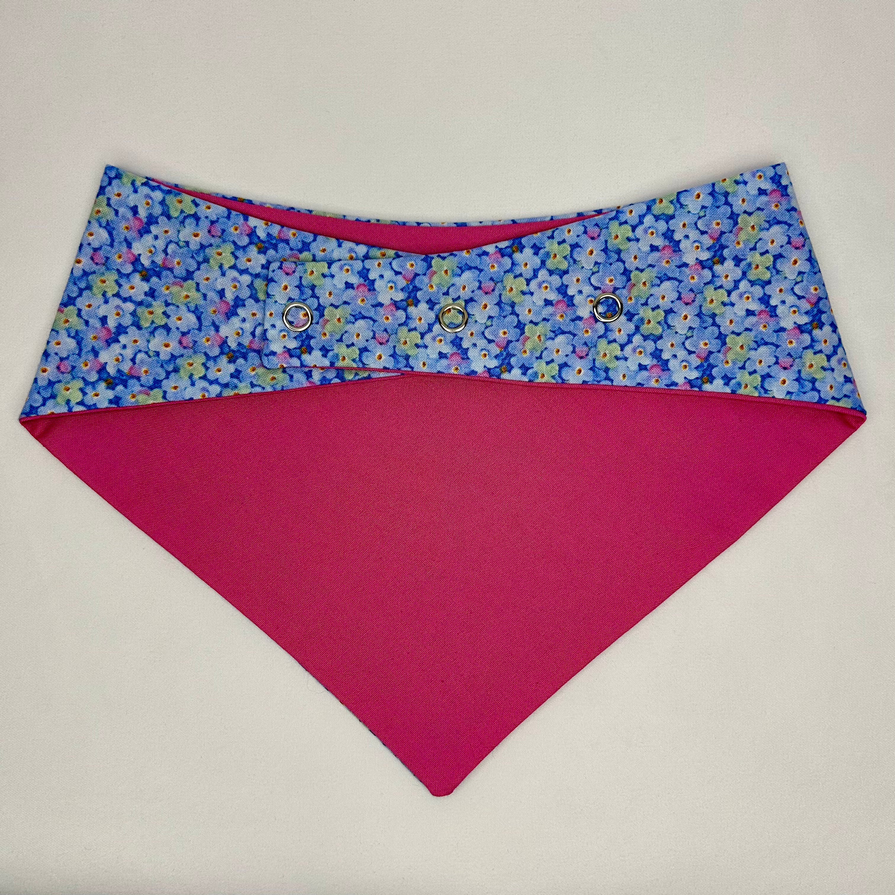 Blueberry Bliss | Cotton Snap-On Bandana