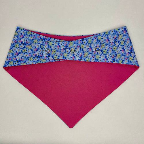 Blueberry Bliss | Cotton Snap-On Bandana