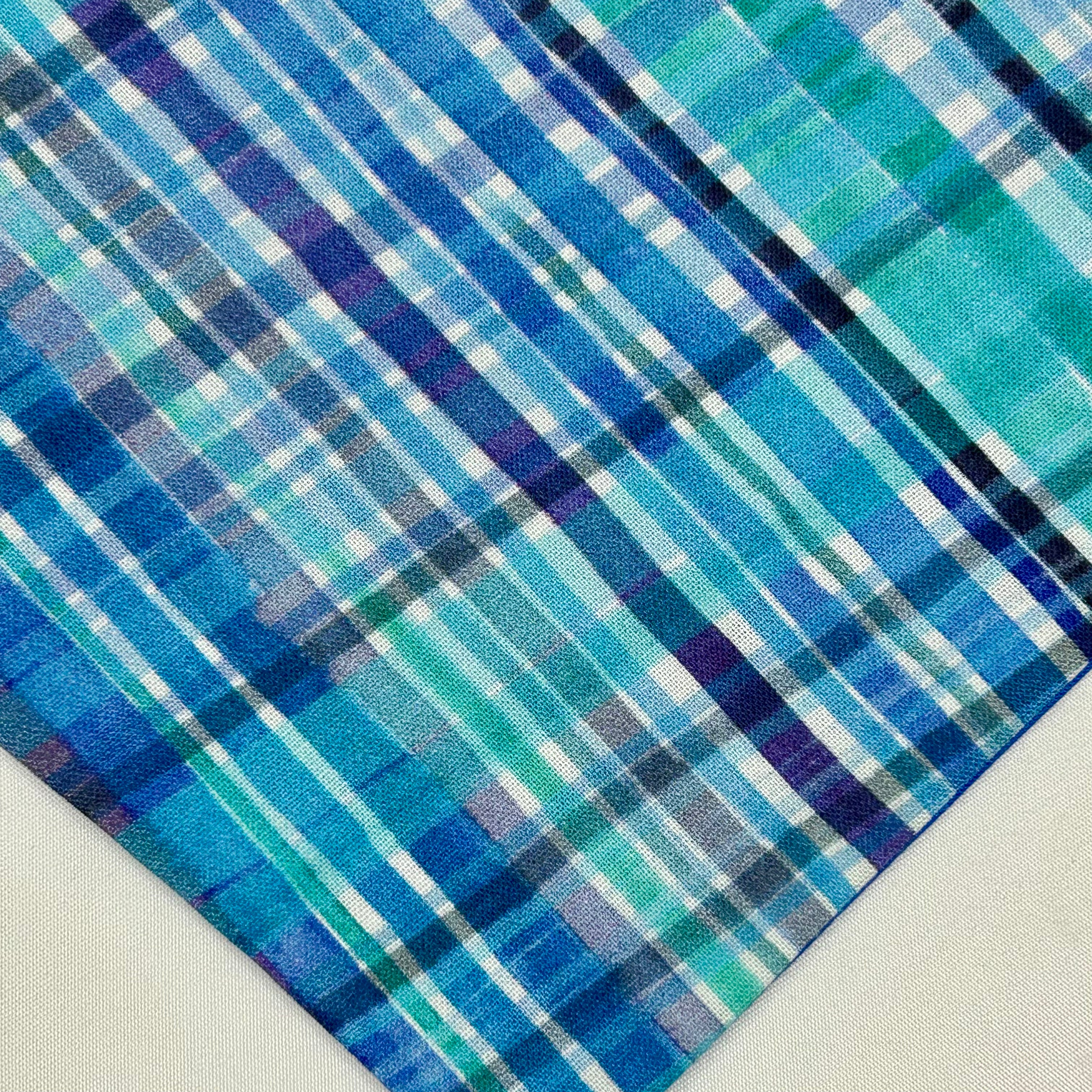 Beaches Plaid | Snap-On Bandana