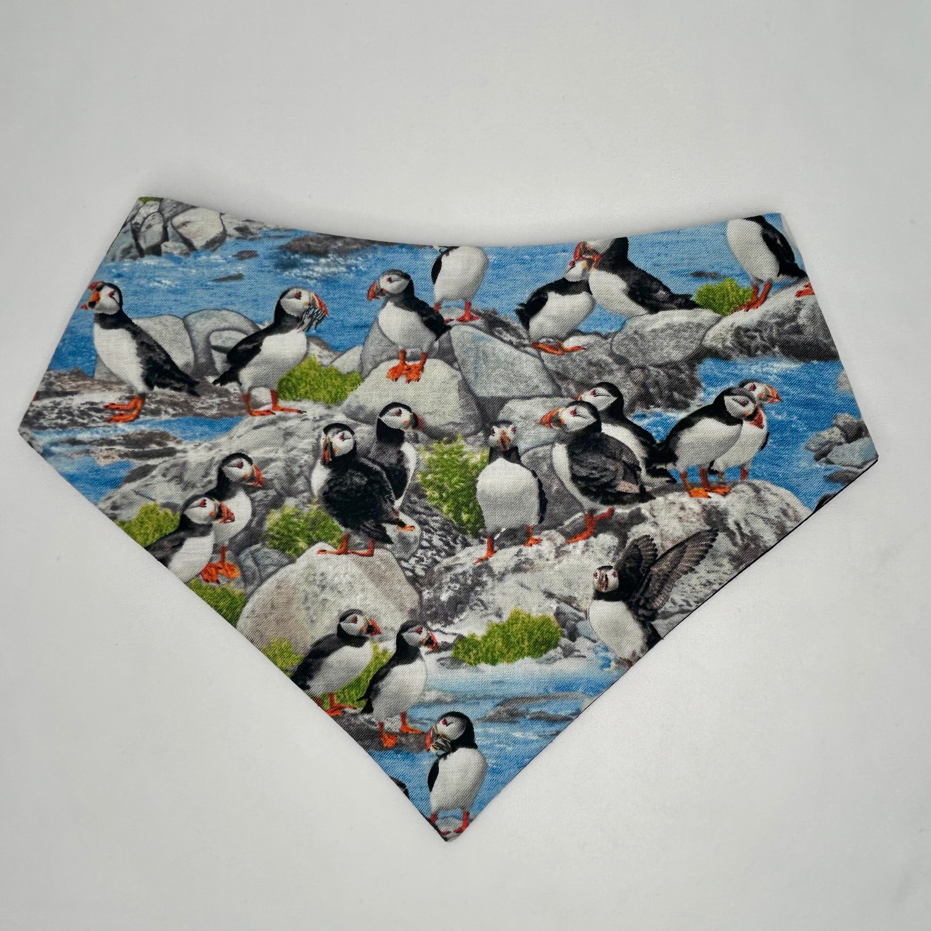 Puffin Around | Cotton Snap-On Bandana