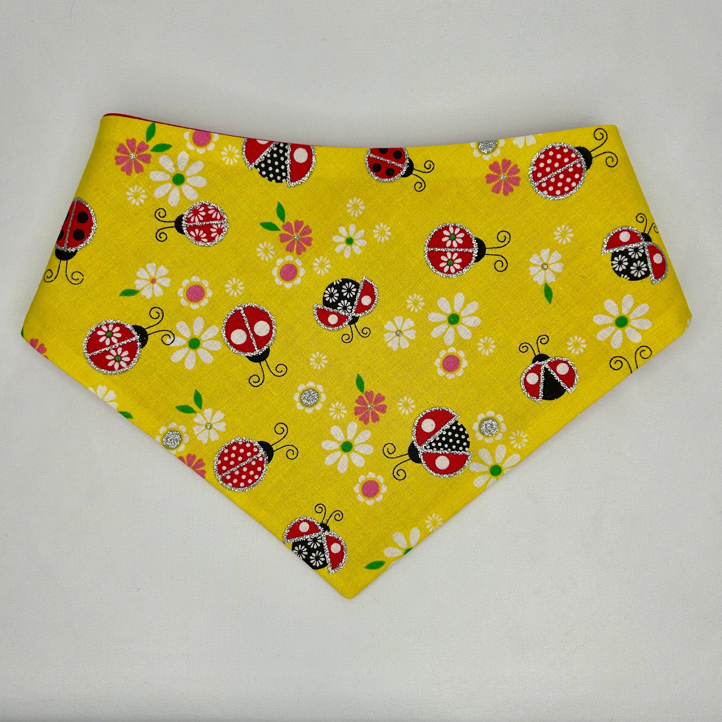 Lucky Little Ladybug | Cotton Snap-On Bandana