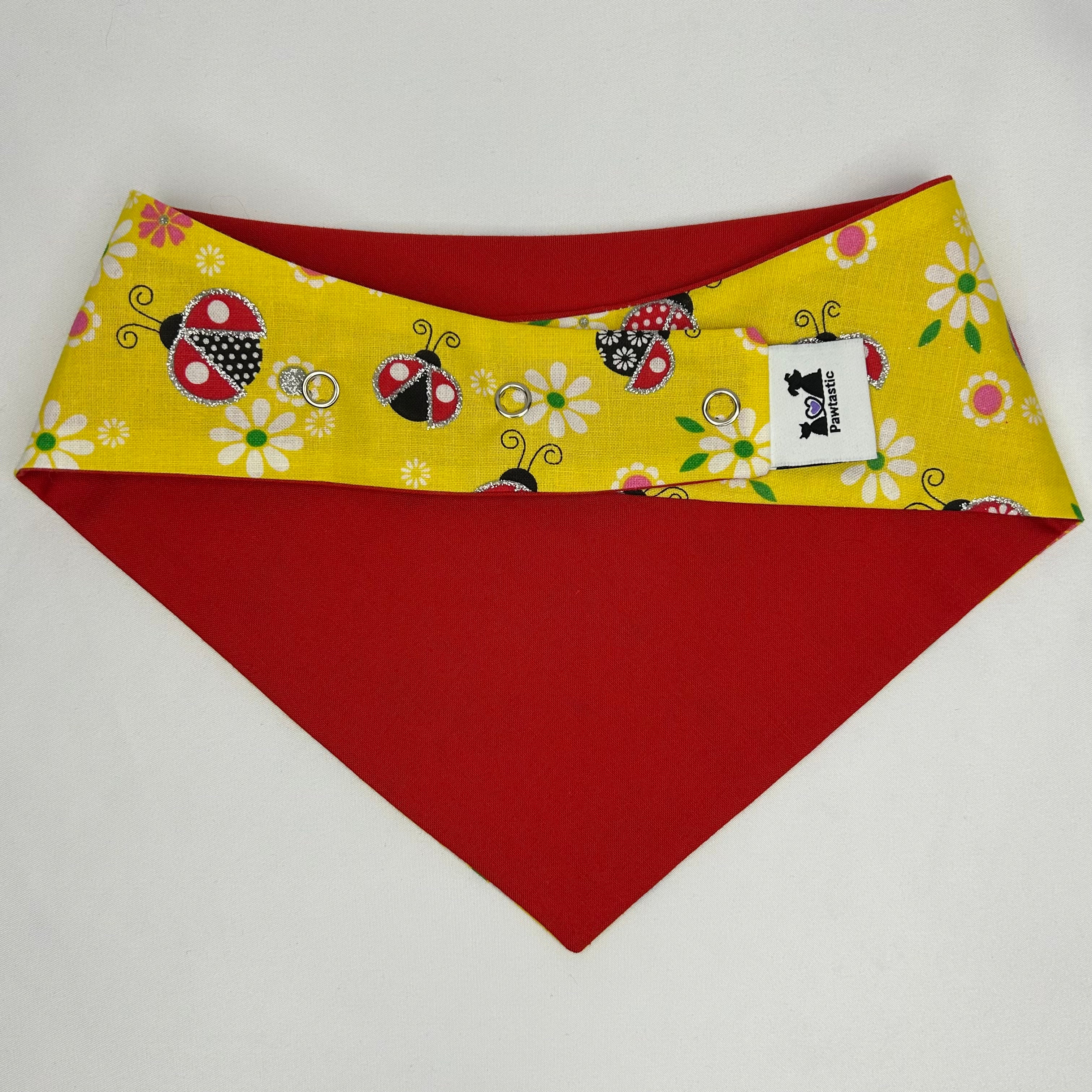 Lucky Little Ladybug | Cotton Snap-On Bandana