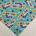 Birthday Boy Cotton Snap-On Bandana
