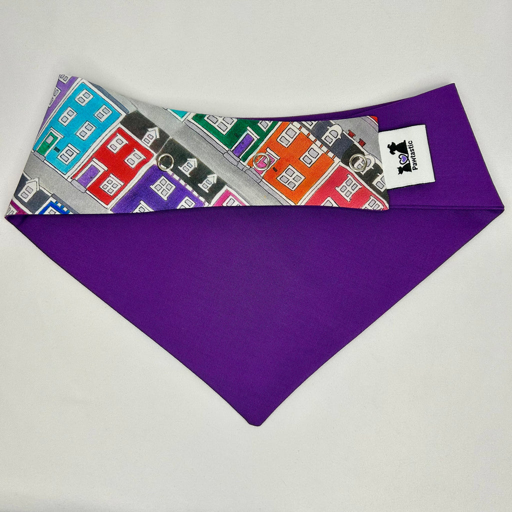 Jelly Bean Row Cotton Snap-On Bandana