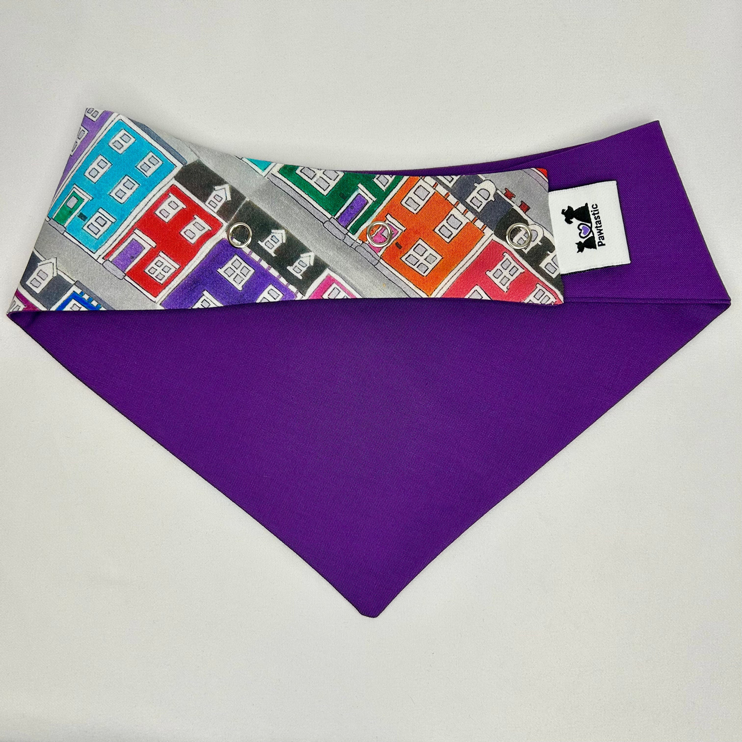Jelly Bean Row Cotton Snap-On Bandana