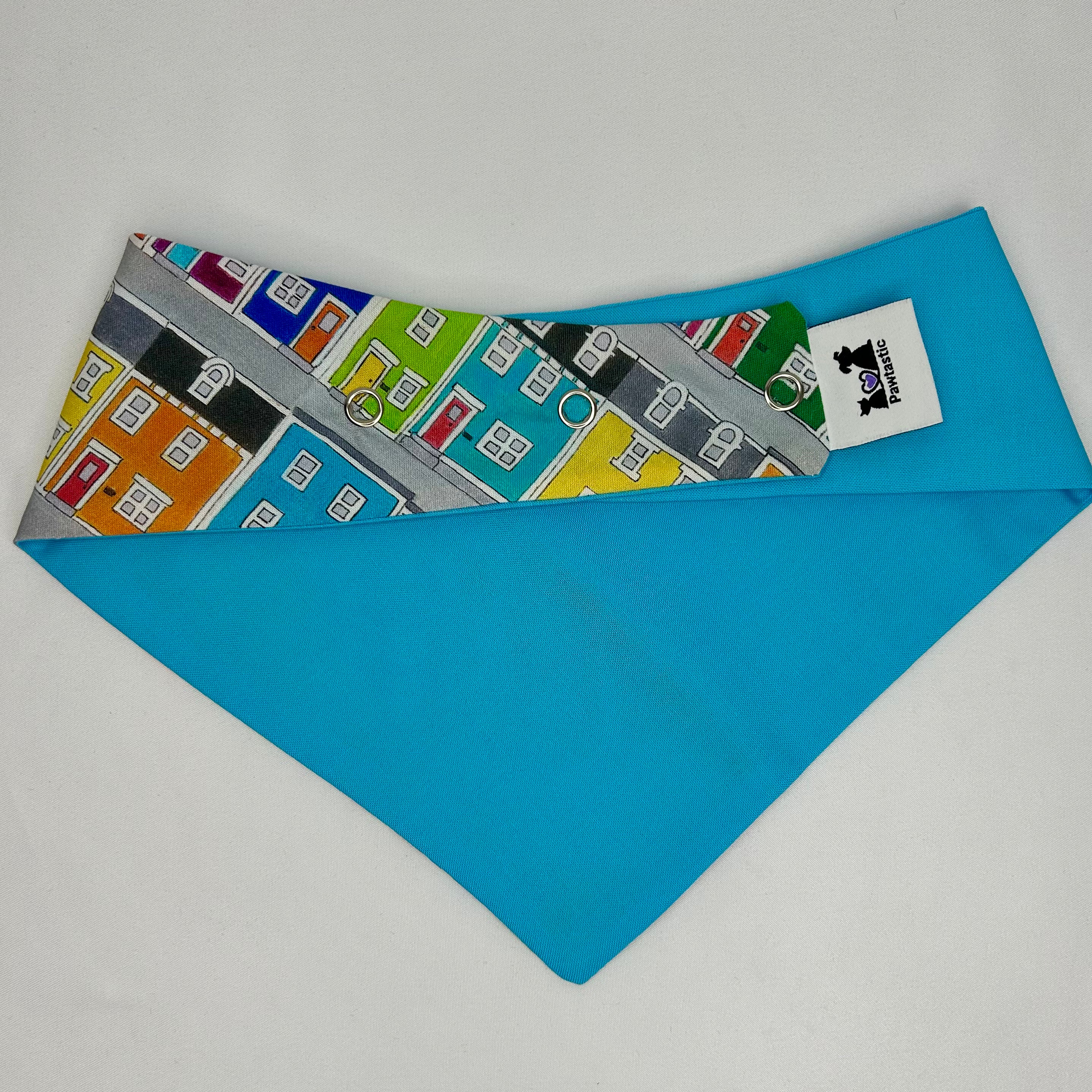 Jelly Bean Row Cotton Snap-On Bandana