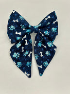 Bones & Hearts (Blue)  | Sailor Bow Tie